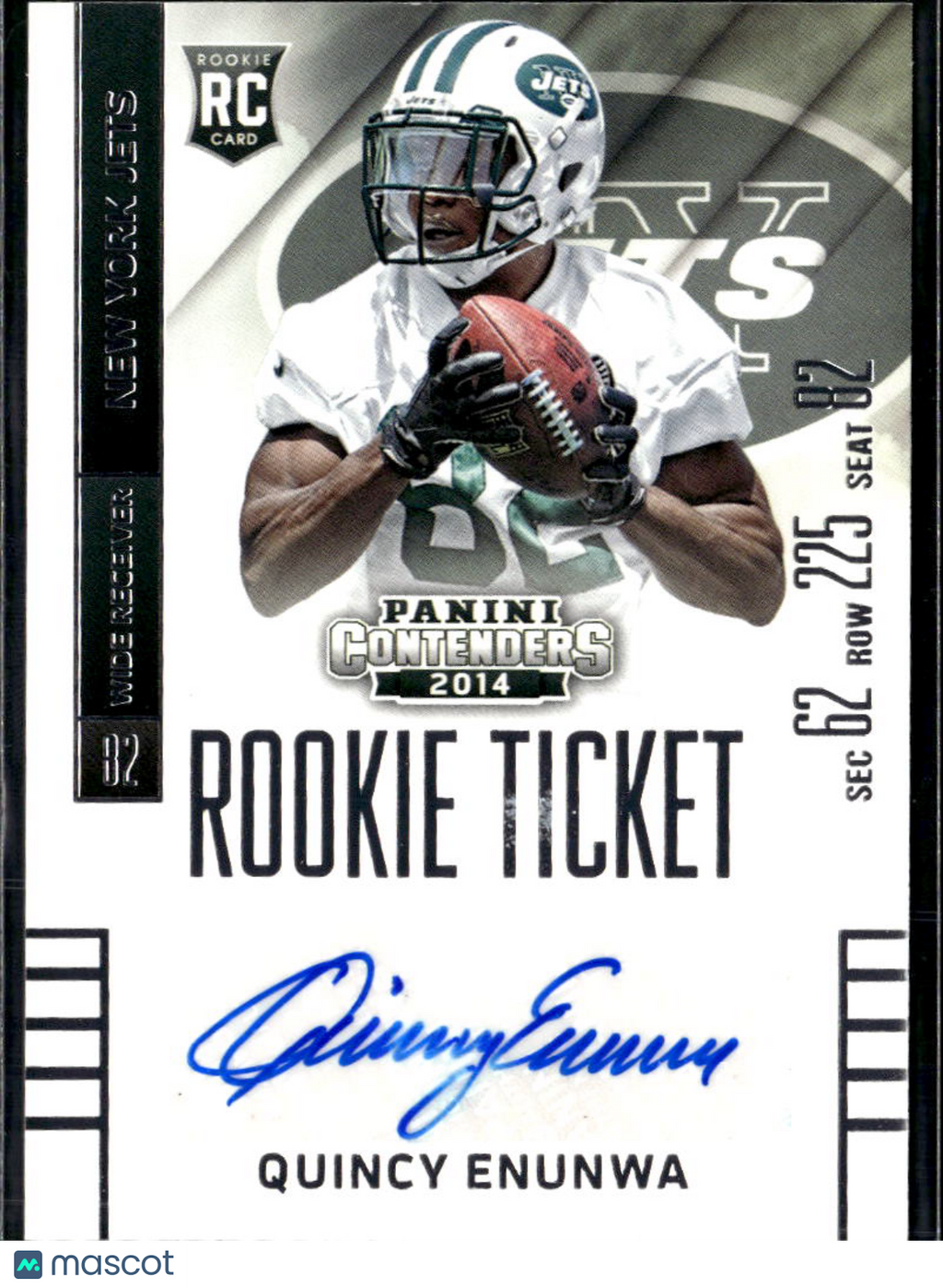 Quincy Enunwa 2014 Auto Autograph RC New York Jets