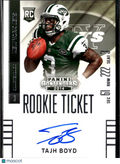 Tajh Boyd 2014 Contenders Auto Autograph RC New York Jets