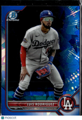 Luis Rodriguez 2022 Bowman Chrome Blue Sapphire Refractor Los Angeles Dodgers