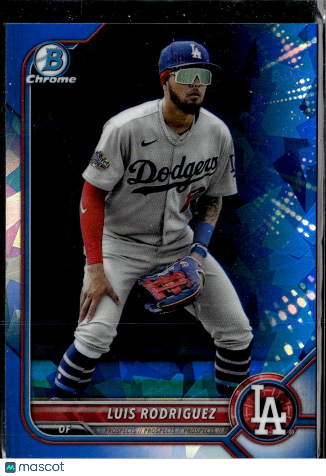 Luis Rodriguez 2022 Bowman Chrome Blue Sapphire Refractor Los Angeles Dodgers
