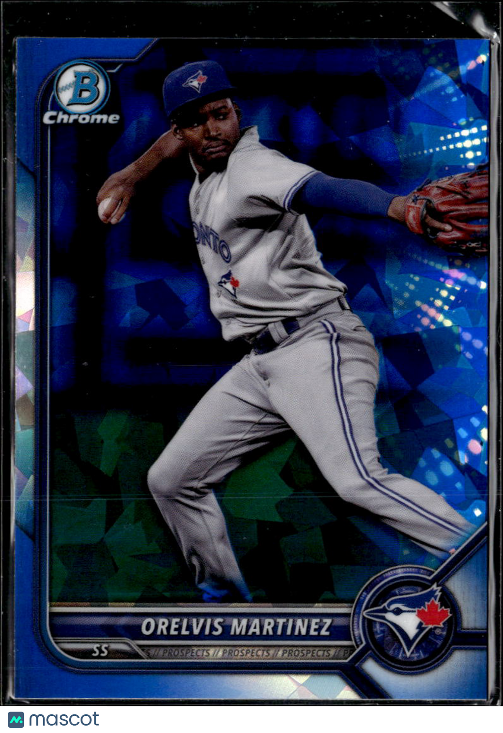 Orelvis Martinez 2022 Bowman Chrome Sapphire Toronto Blue Jays