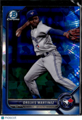 Orelvis Martinez 2022 Bowman Chrome Sapphire Toronto Blue Jays