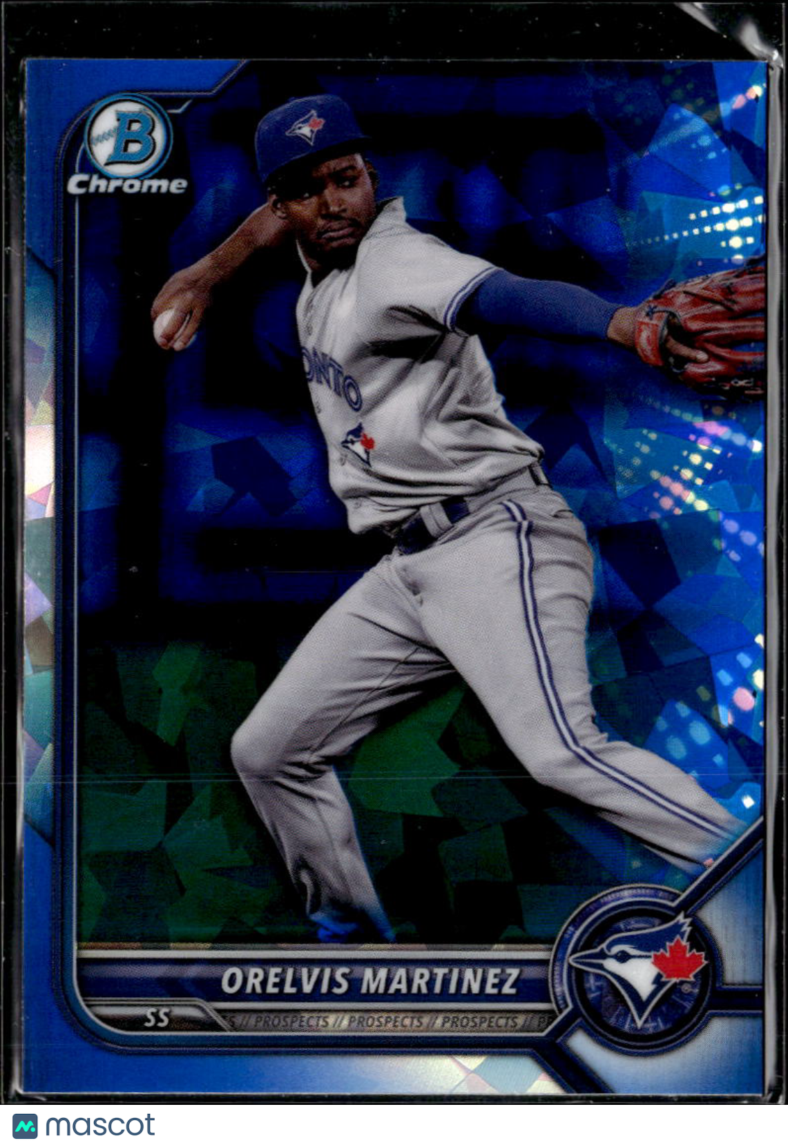 Orelvis Martinez 2022 Bowman Chrome Sapphire Toronto Blue Jays