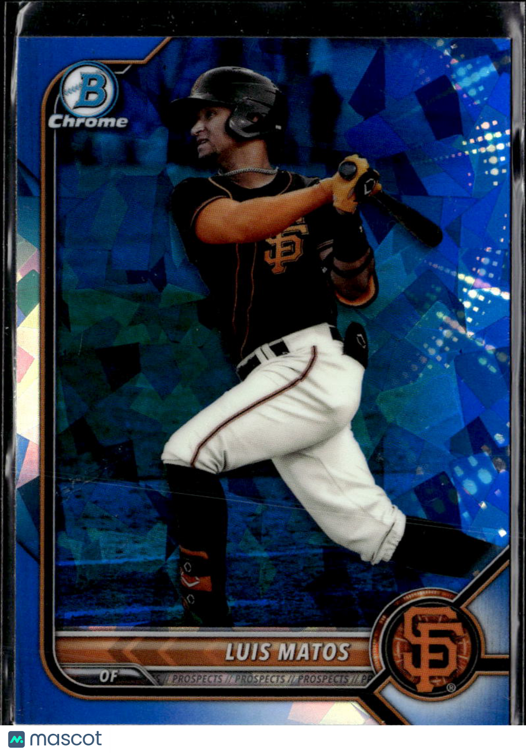 Luis Matos 2022 Bowman Chrome Sapphire Edition San Francisco Giants