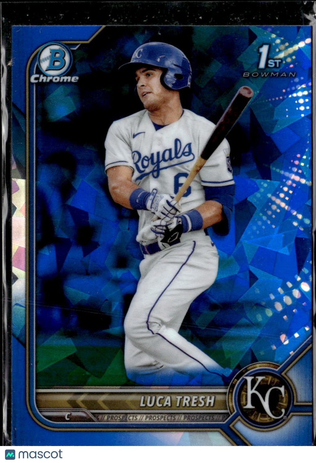 Luca Tresh 2022 Bowman Chrome Sapphire Edition Kansas City Royals