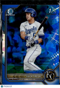 Luca Tresh 2022 Bowman Chrome Sapphire Edition Kansas City Royals