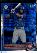 Luis Verdugo 2022 Bowman Chrome Sapphire Chicago Cubs