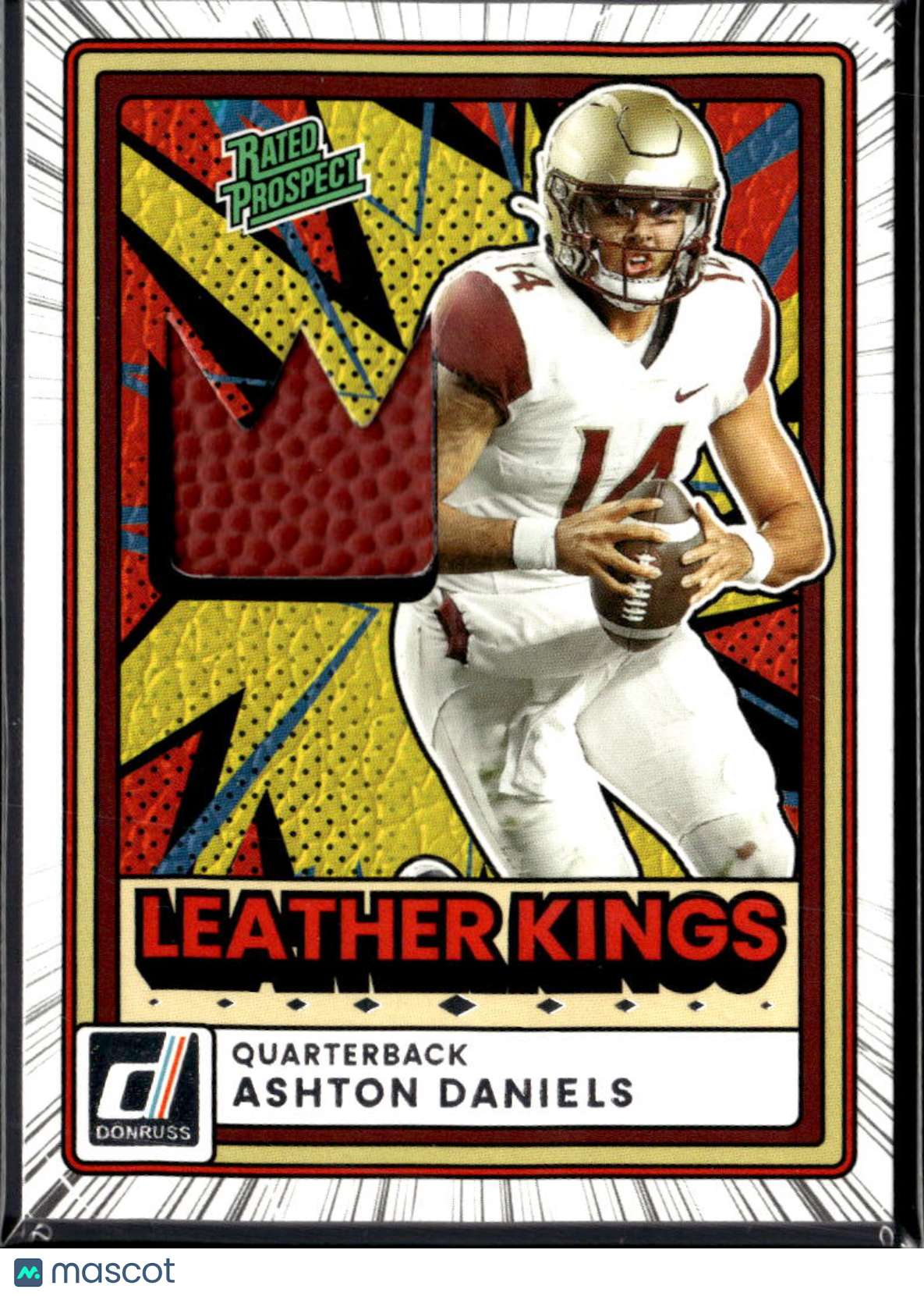 Ashton Daniels 2026 Donruss Leather Kings Patch RC Florida State