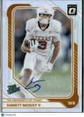 Emmett Mosley V 2026 Optic Rated Prospect Autograph Auto HOLO Texas Longhorns
