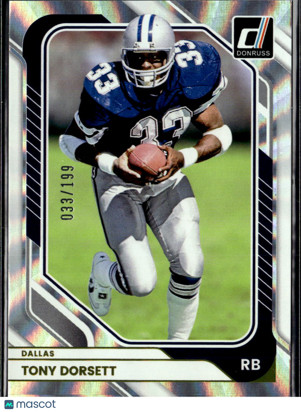 Tony Dorsett 2026 Donruss Silver Press Proof /199 Dallas Cowboys