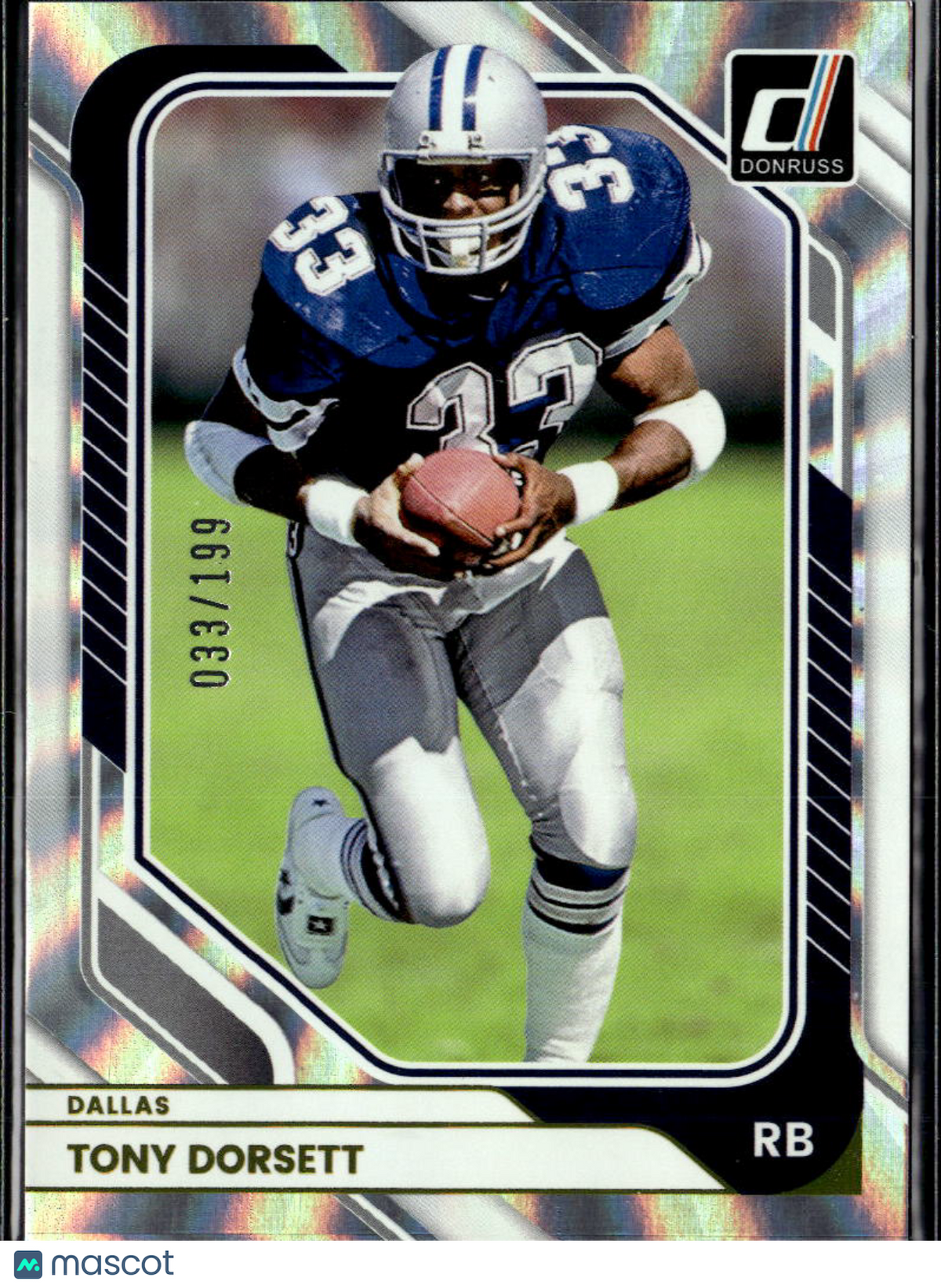 Tony Dorsett 2026 Donruss Silver Press Proof /199 Dallas Cowboys