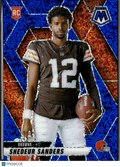 Shedeur Sanders 2025 Mosaic Blue Sparkle Rookie RC 75/96 Cleveland Browns
