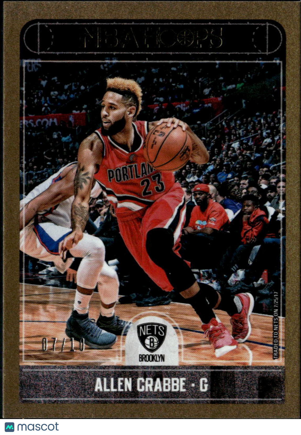 Allen Crabbe 2017-18 NBA Hoops GOLD /10 Portland Trail Blazers