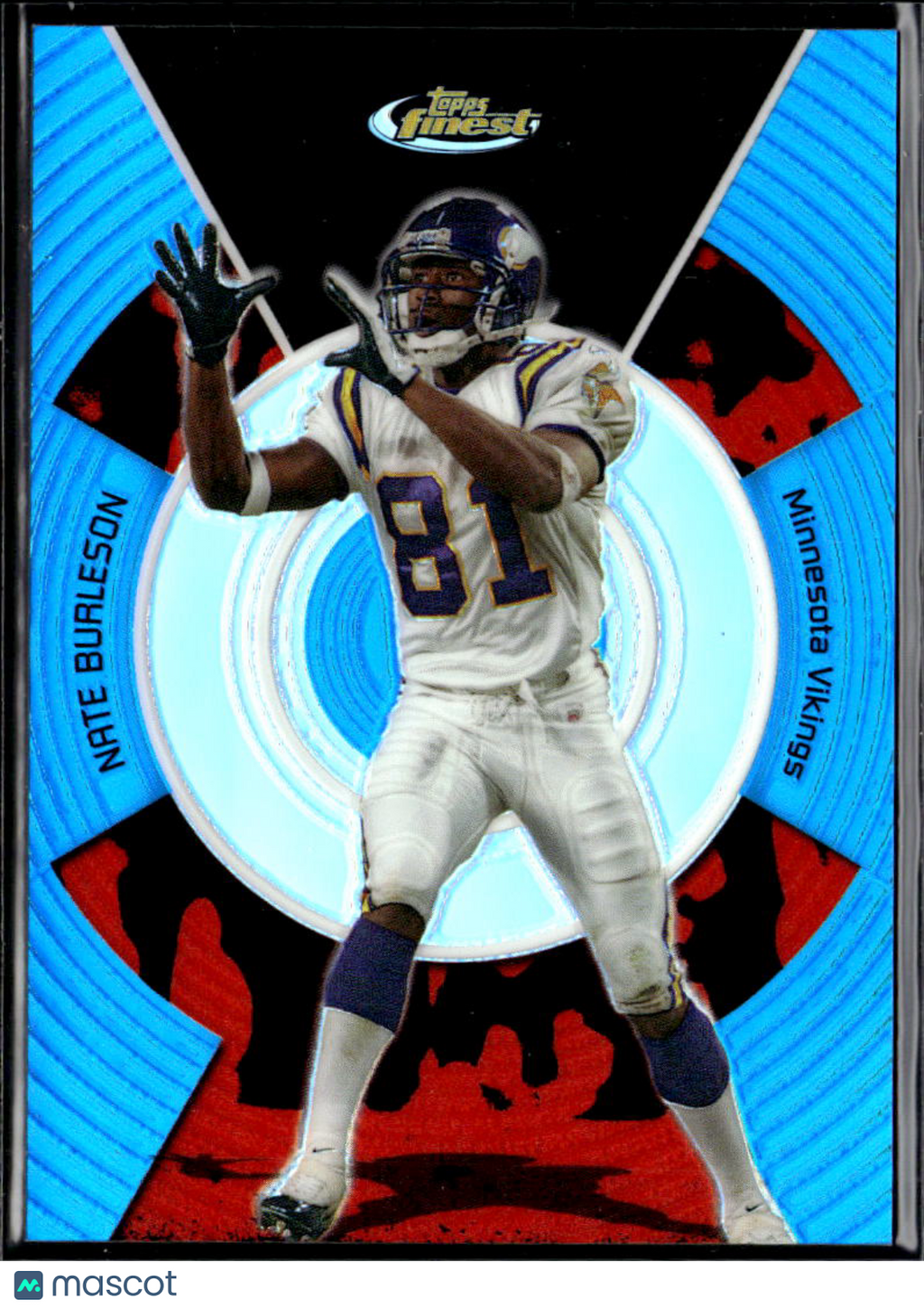 Nate Burleson 2005 Topps Finest Blue Refractor /299 Minnesota Vikings