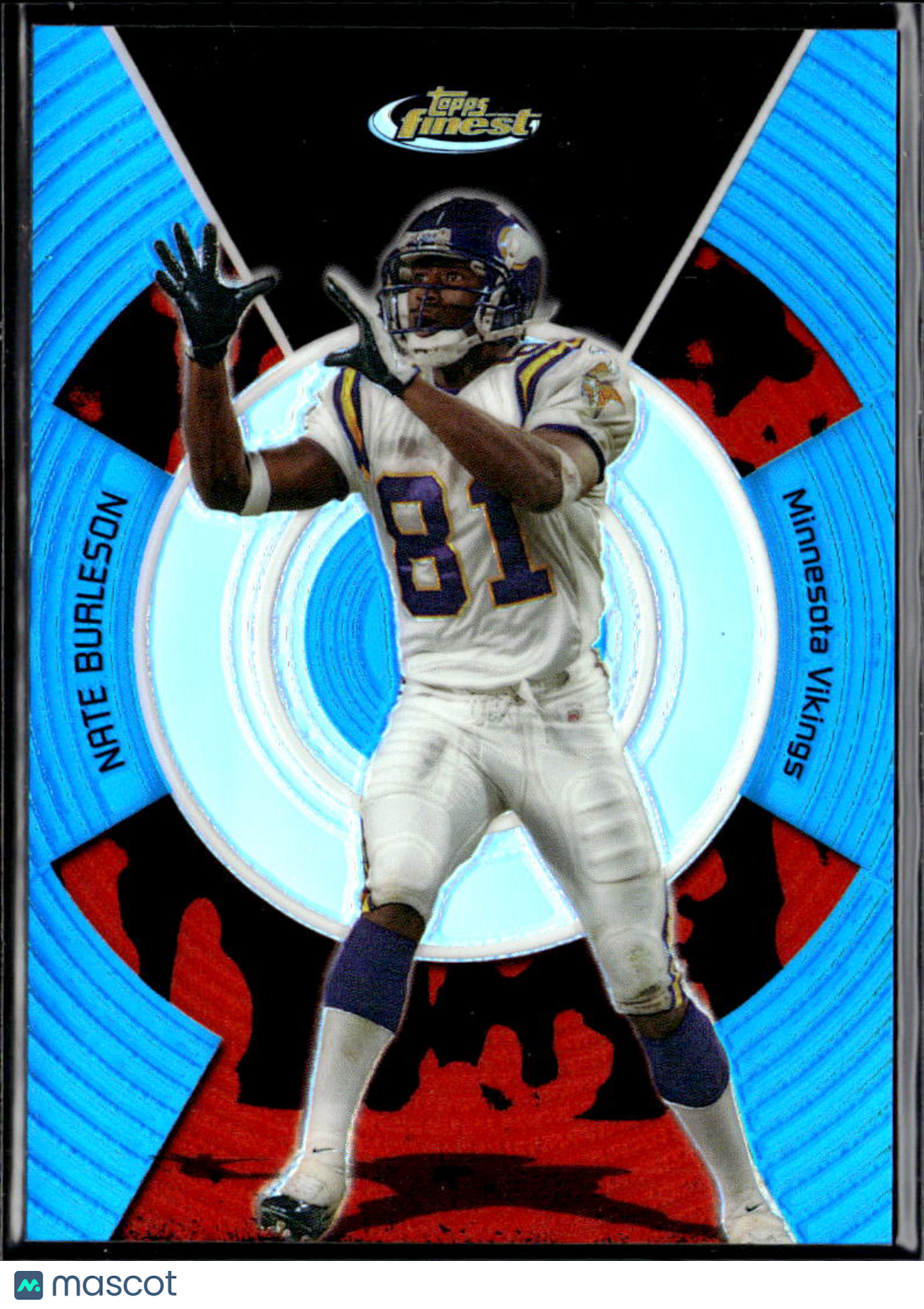 Nate Burleson 2005 Topps Finest Blue Refractor /299 Minnesota Vikings