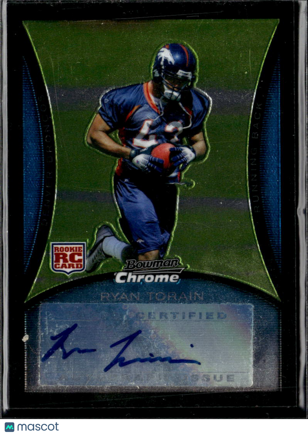 Ryan Torain 2008 Bowman Chrome RC Auto Autograph Denver Broncos