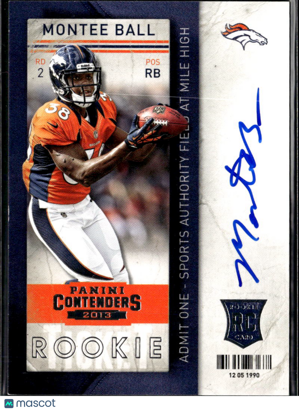 Montee Ball 2013 Panini Contenders RC Auto Autograph  Denver Broncos