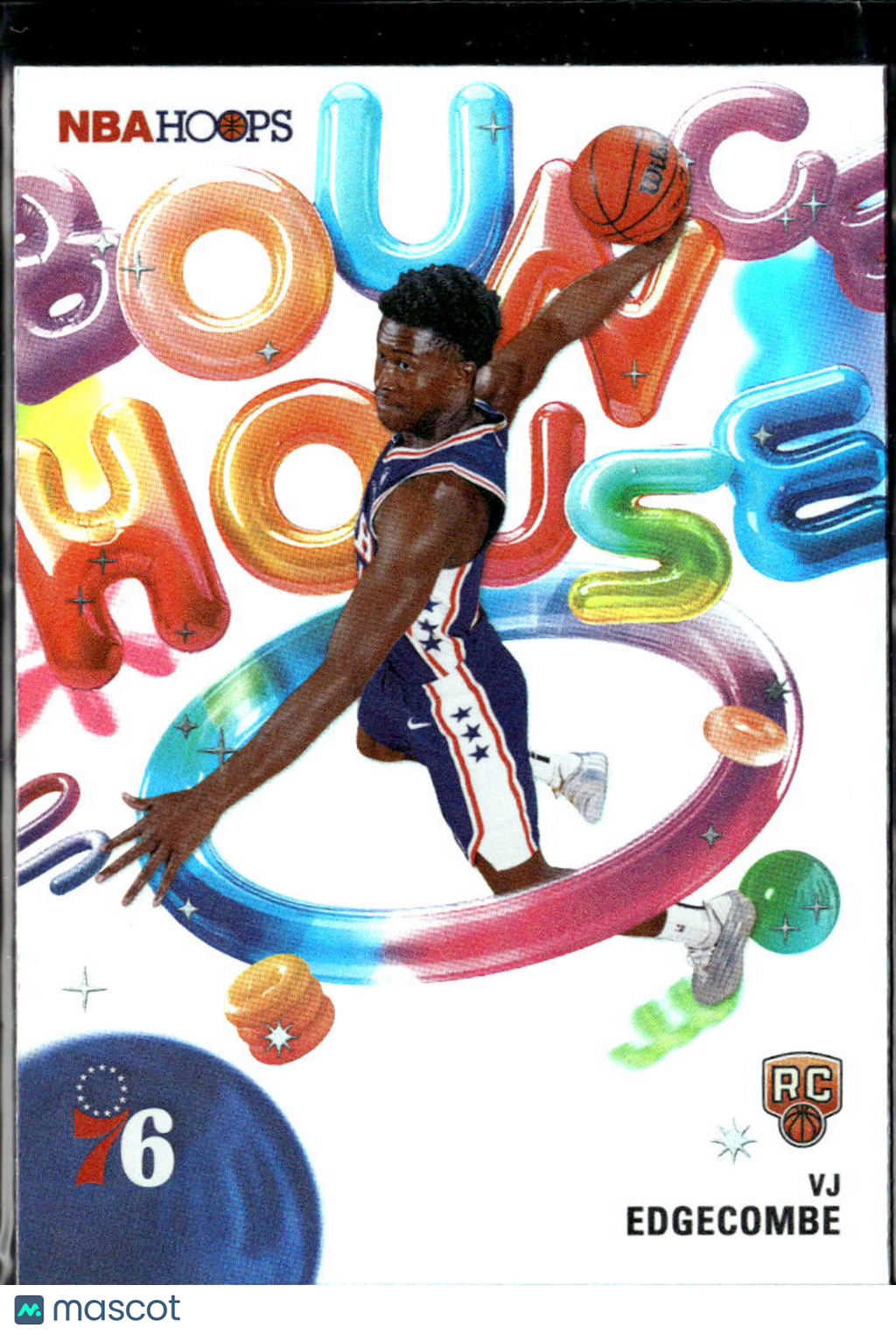 VJ Edgecombe 2026 NBA Hoops Bounce House HOLO RC Philadelphia 76ers