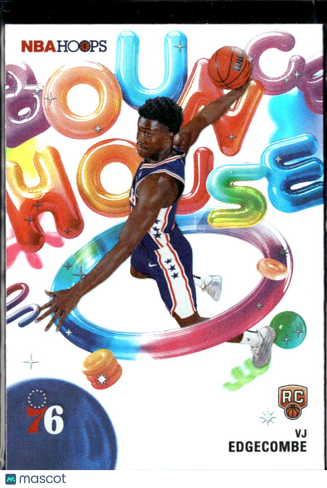 VJ Edgecombe 2026 NBA Hoops Bounce House HOLO RC Philadelphia 76ers