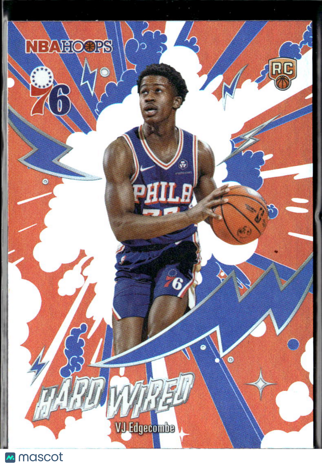 VJ Edgecombe 2026 Topps NBA Hoops Hard Wired HOLO RC Insert Philadelphia 76ers