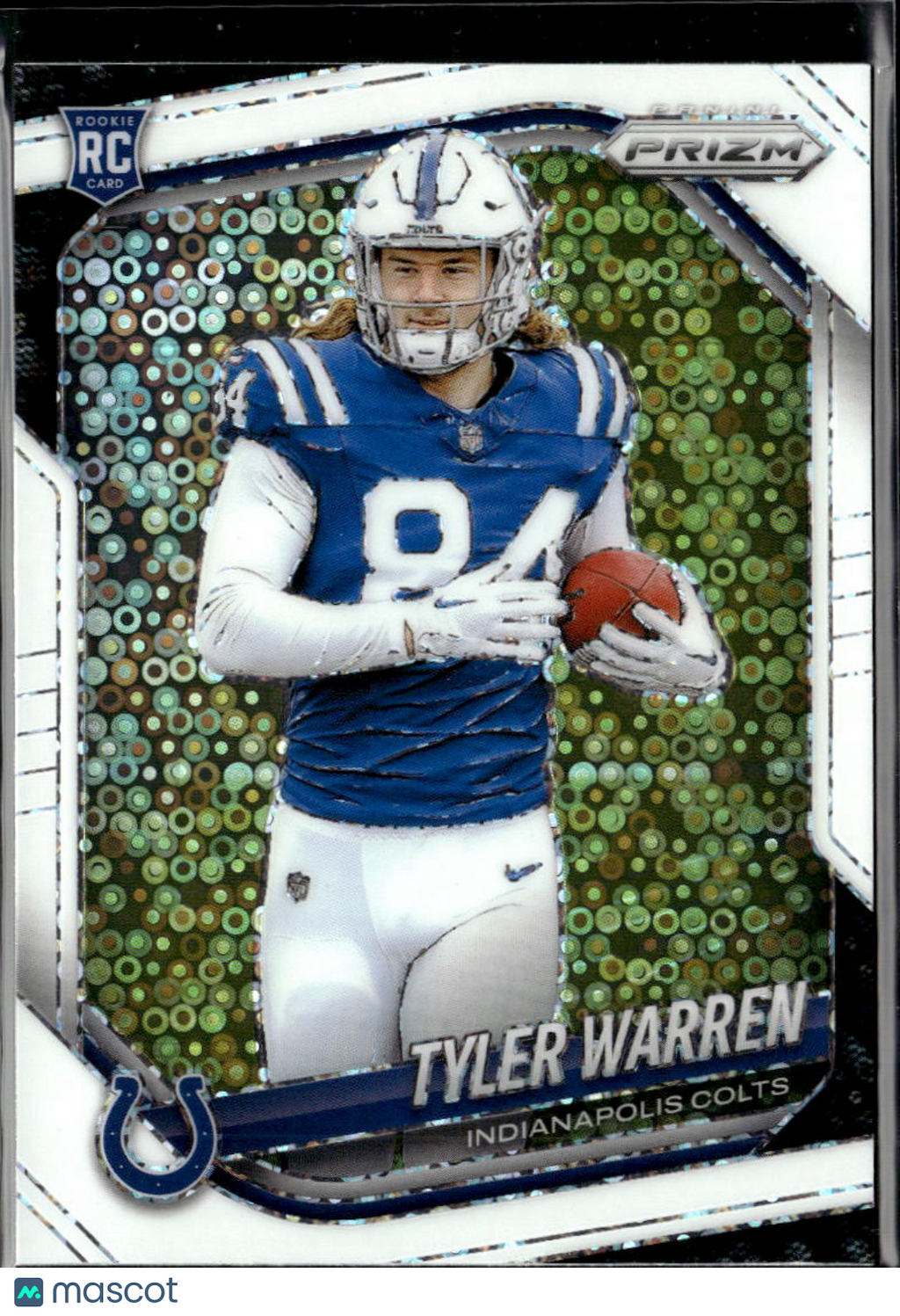 Tyler Warren 2025 Prizm White Disco Rookie RC Indianapolis Colts