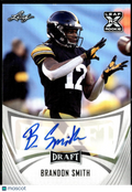 Brandon Smith 2021 Leaf Draft Auto Autograph RC Iowa Hawkeyes