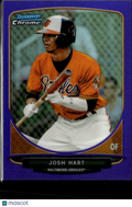 Josh Hart 2013 Bowman Chrome MINI Purple Refractor 4/5 Baltimore Orioles