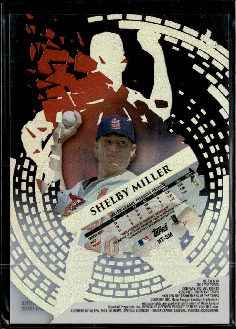 Shelby Miller 2014 Topps High Tek Auto Autograph St. Louis Cardinals