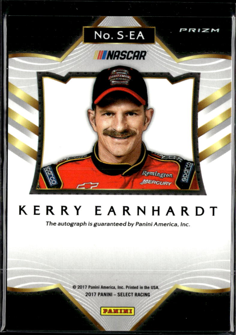 Kerry Earnhardt 2017 Select Racing Auto Autograph NASCAR