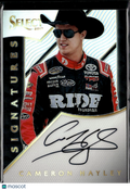 Cameron Hayley 2017 Select Racing Auto Autograph NASCAR