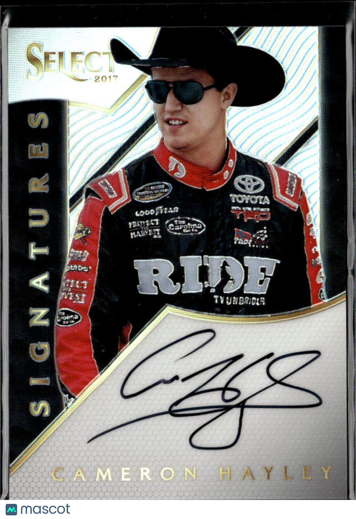 Cameron Hayley 2017 Select Racing Auto Autograph NASCAR