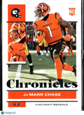 Ja'Marr Chase 2021 Panini Chronicles Rookie RC Cincinnati Bengals