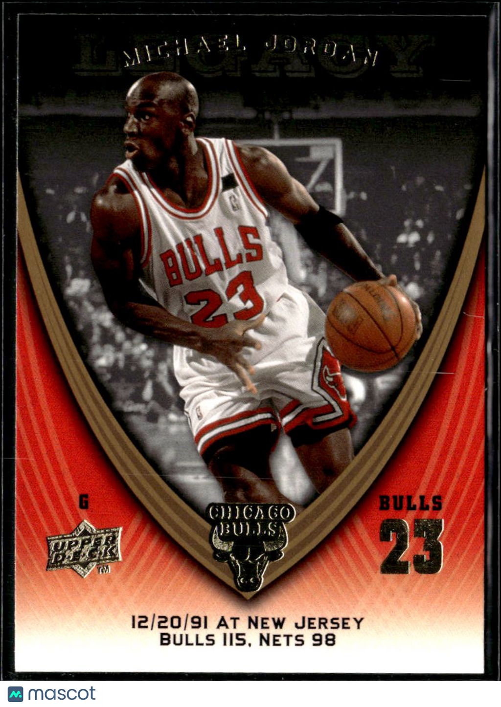Michael Jordan 2009 Upper Deck Legacy Collection #532 Chicago Bulls