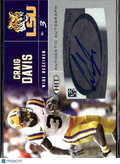 Craig Davis 2007 SAGE HIT Auto Autograph RC LSU Tigers