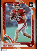 Bowe Bentley 2026 Optic Orange Rated Prospect RC 103/199 Oklahoma Sooners