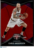 Chris Andersen 2016-17 Totally Certified Red /199 Cleveland Cavaliers