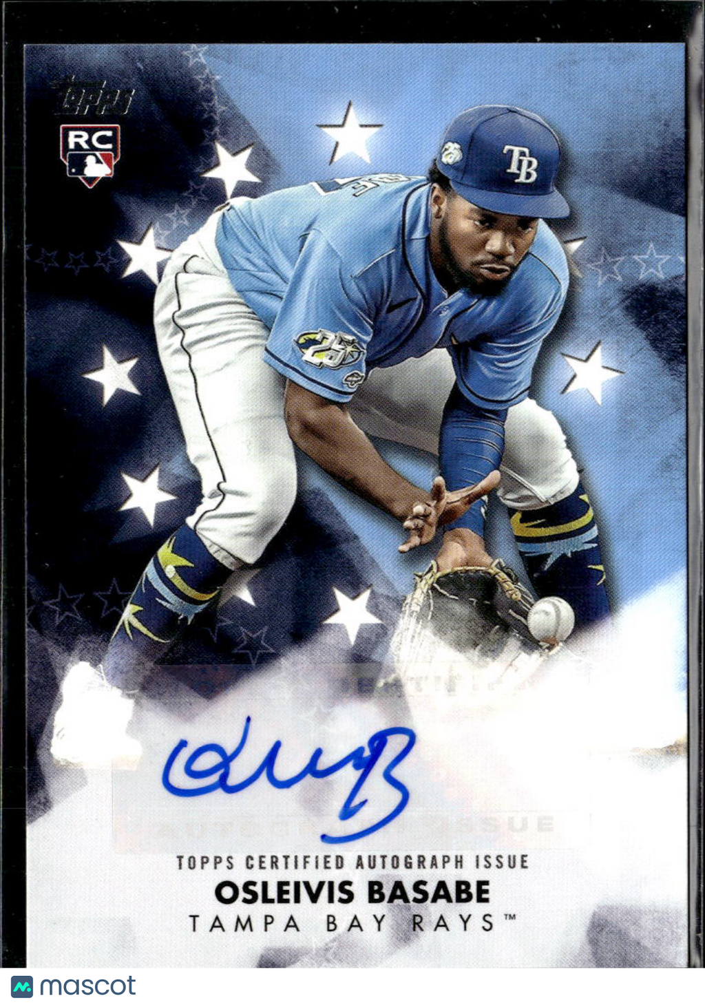 Osleivis Basabe 2024 Topps Stars Auto Autograph RC Tampa Bay Rays