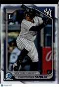 Christopher Familia 2024 Bowman Chrome 1st Refractor /499 New York Yankees
