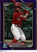 Adolfo Sanchez 2024 Bowman Chrome 1st Purple /250 Cincinnati Reds