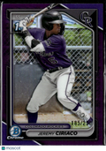 Jeremy Ciriaco 2024 Bowman Chrome 1st Purple /250 Colorado Rockies