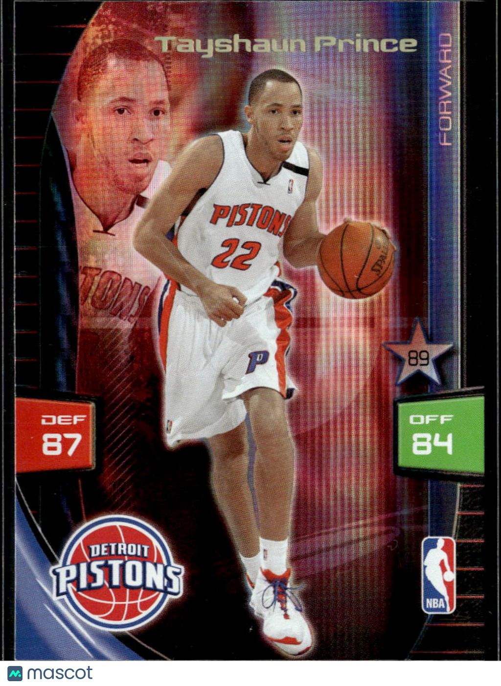Tayshaun Prince 2009 Panini Adrenalyn XL Detroit Pistons