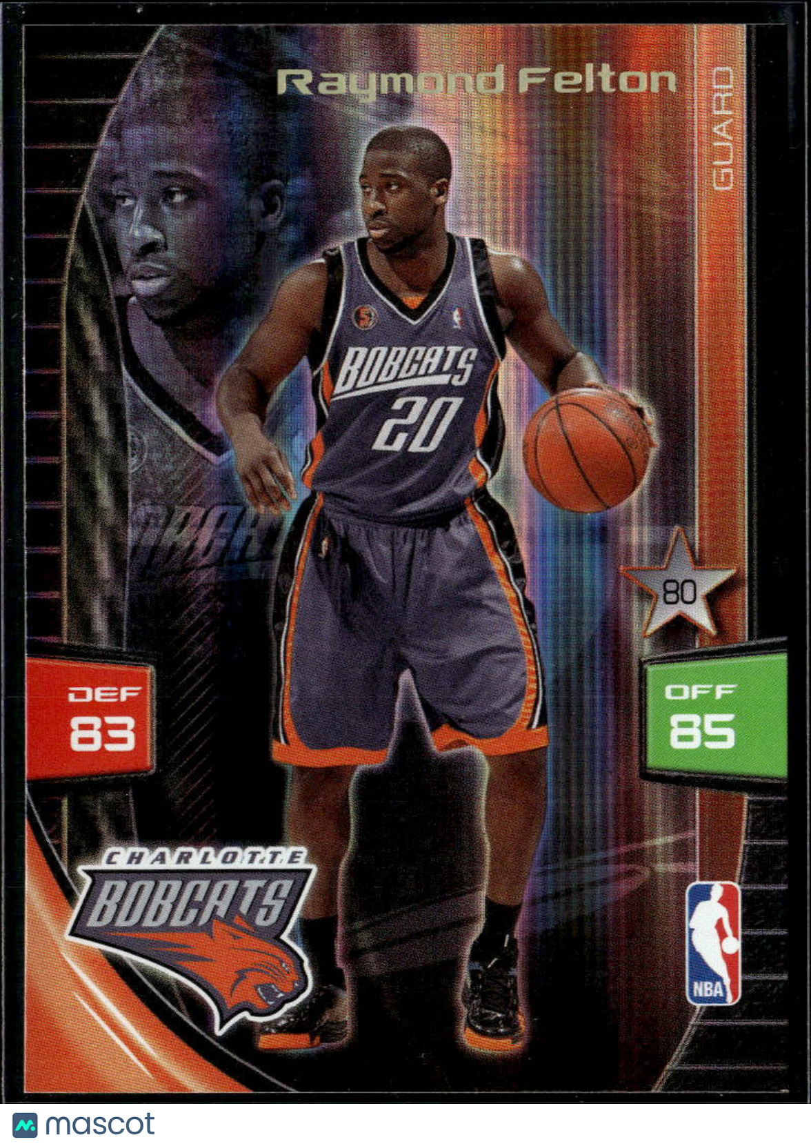 Raymond Felton 2009 Panini Adrenalyn XL Charlotte Bobcats