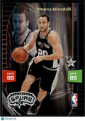 Manu Ginobili 2009 Panini Adrenalyn XL San Antonio Spurs