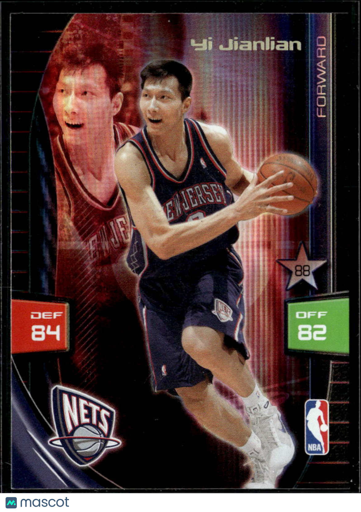 Yi Jianlian 2009 Panini Adrenalyn XL New Jersey Nets