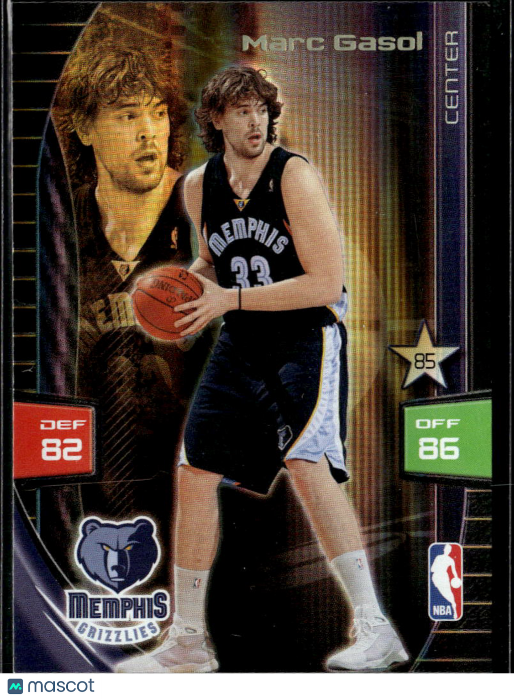 Marc Gasol 2009 Panini Adrenalyn XL Memphis Grizzlies
