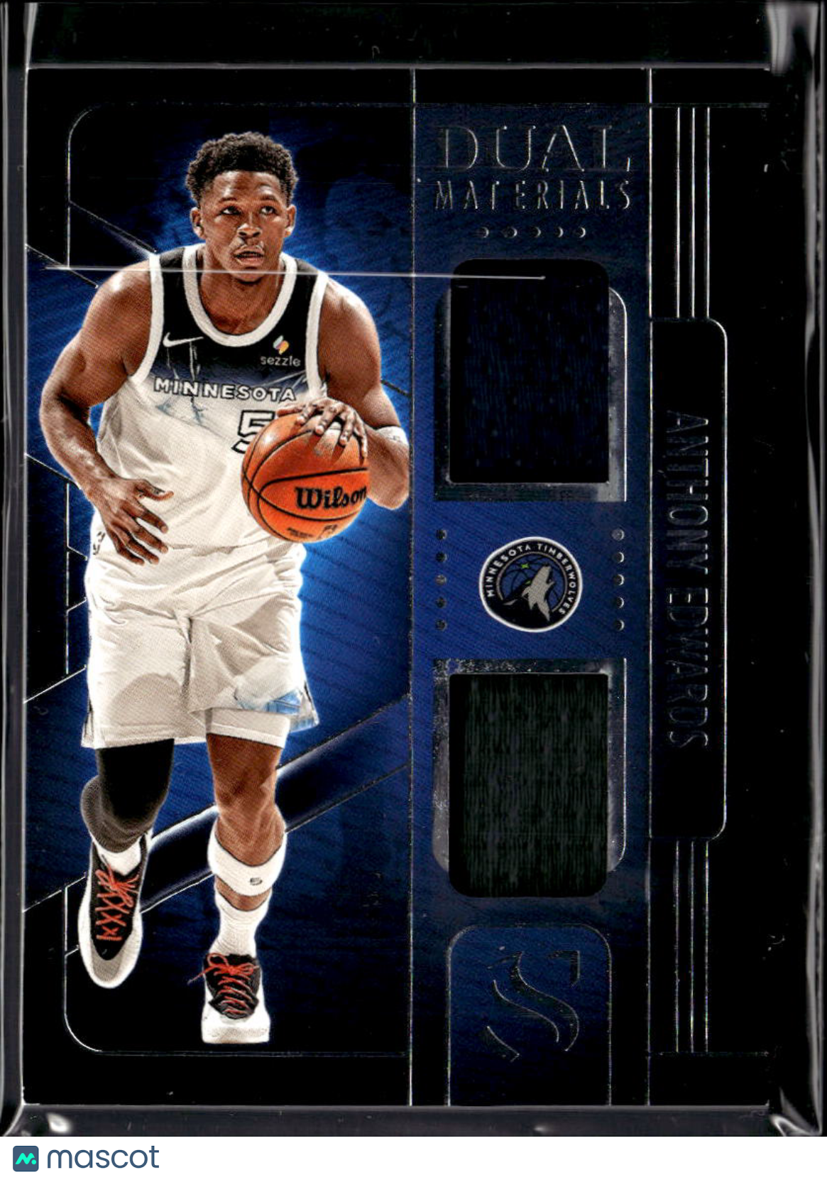 Anthony Edwards 2025 Silhouette Game Worn Jersey Patch Minnesota Timberwolves