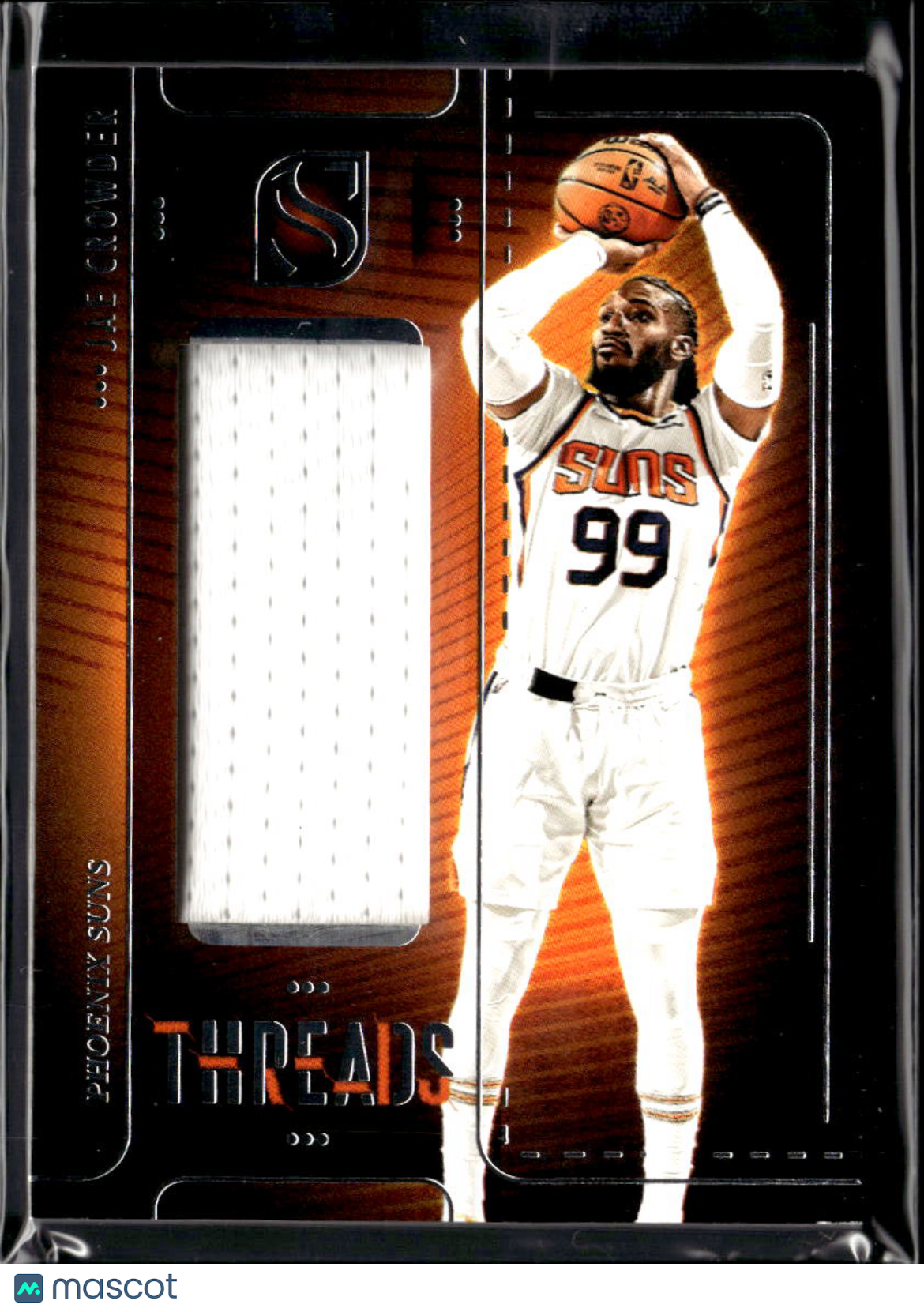 Jae Crowder 2025-26 Silhouette Game Worn Jersey Patch Phoenix Suns