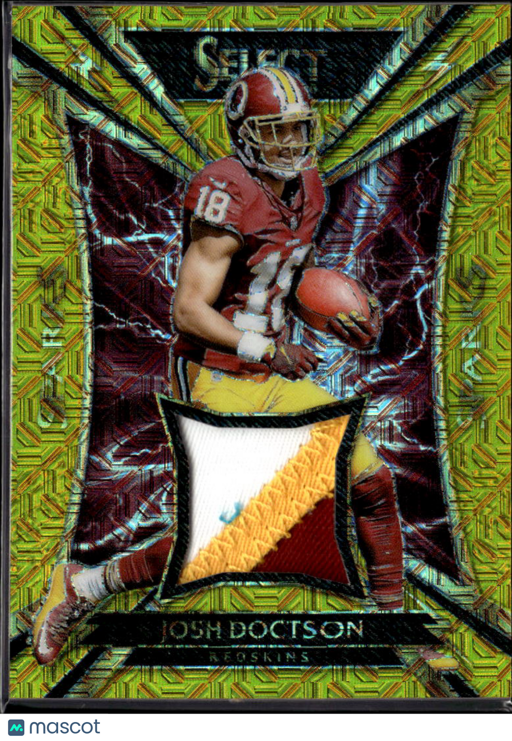 Josh Doctson 2016 Select GOLD Jersey Patch RC 3/10 Washington Redskins