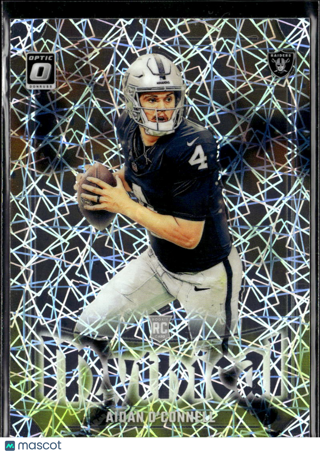 Aidan O'Connell 2023 Panini Donruss Optic Mythical RC Las Vegas Raiders