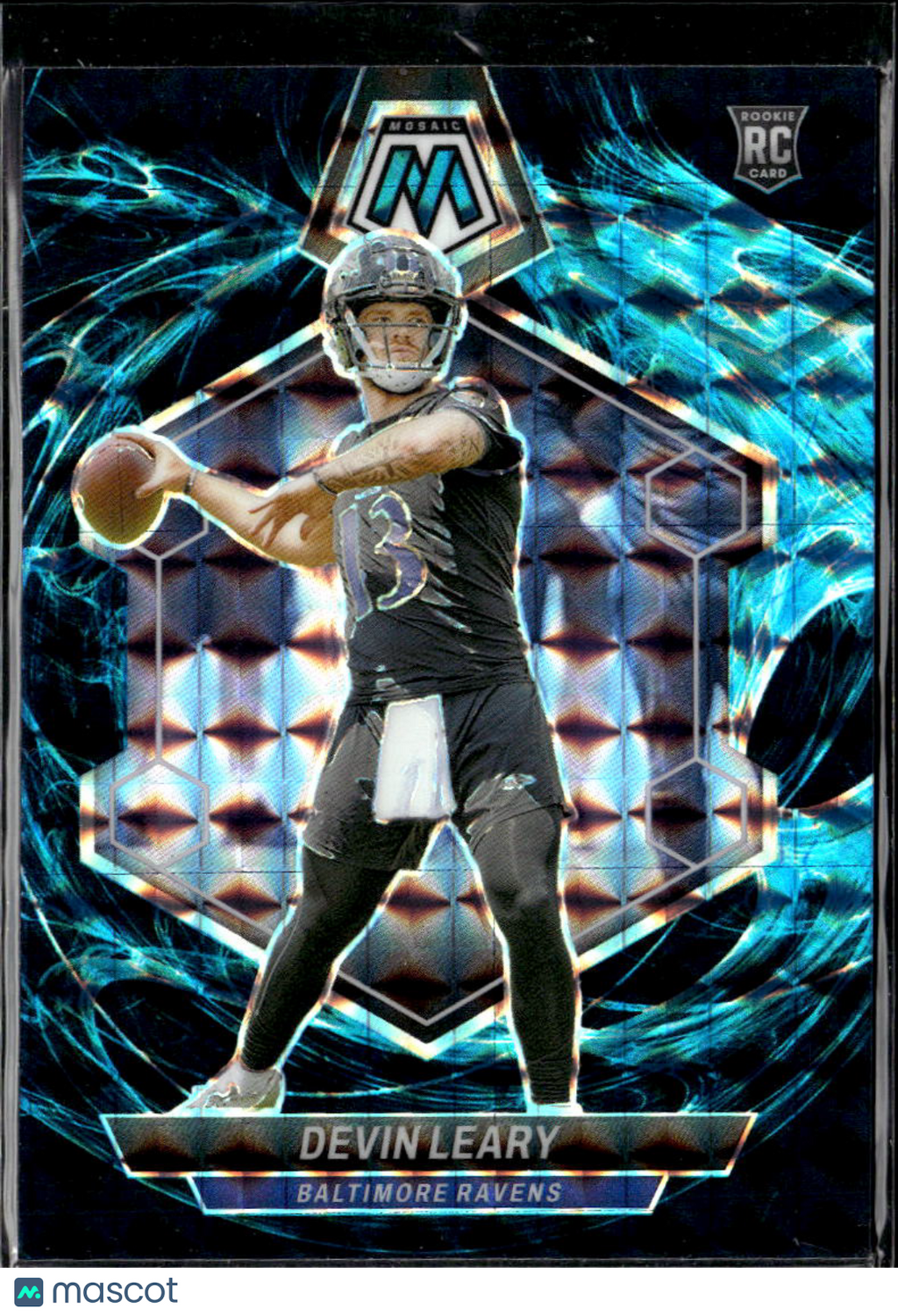 Devin Leary 2024 Mosaic Genesis SSP Rookie RC Baltimore Ravens